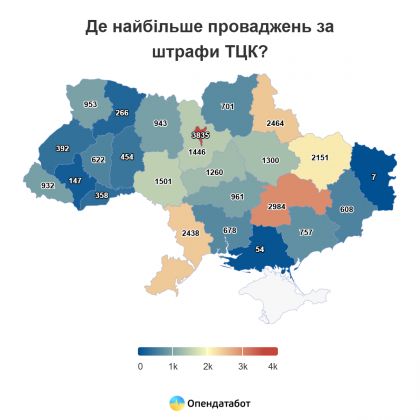 Report Де найбільше проваджень за штрафи ТЦК_