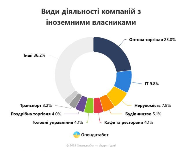 Report Види діяльності компаній з іноземними власниками